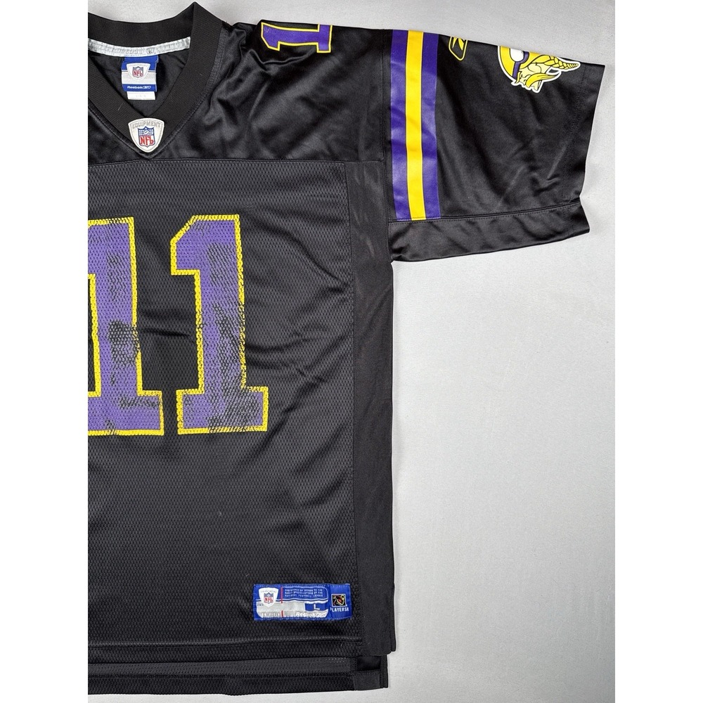 Minnesota Vikings #11 Daunte Culpepper 2004 Black Alternate Jersey Reebok NFL L - Picture 6 of 16